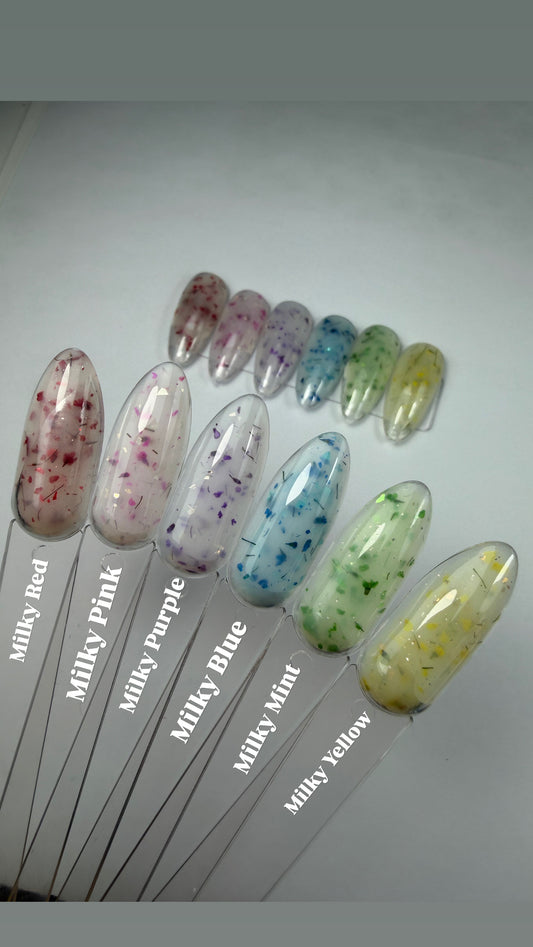 Milky Red Flower Builder Gel 15g Hema & TPO Free
