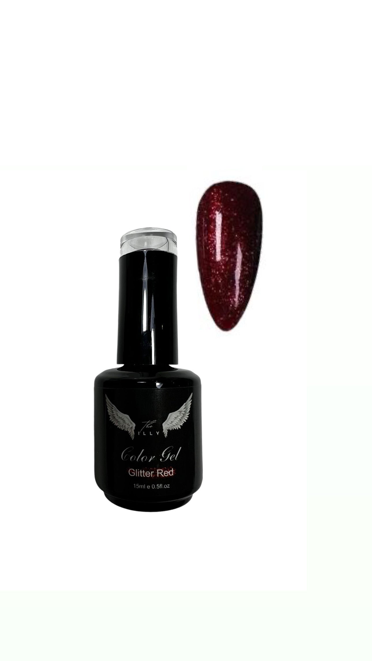 Glitter Red Gel Polish