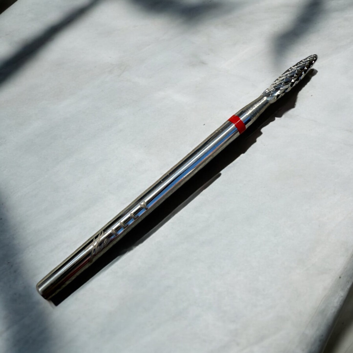 Carbide nail drill bit, “cone” red, head diameter 2.3/8mm no 6