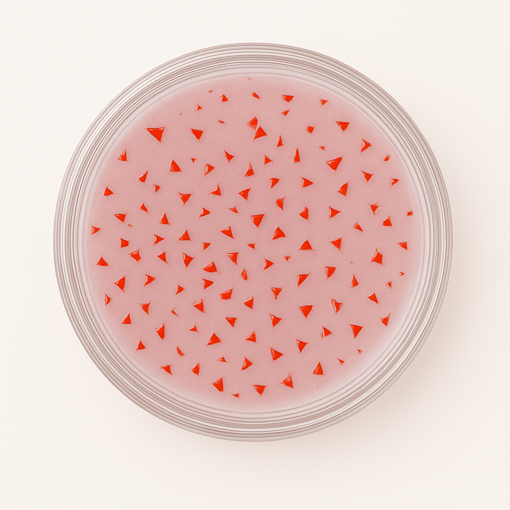 Glow Red Flake Builder Gel 30g