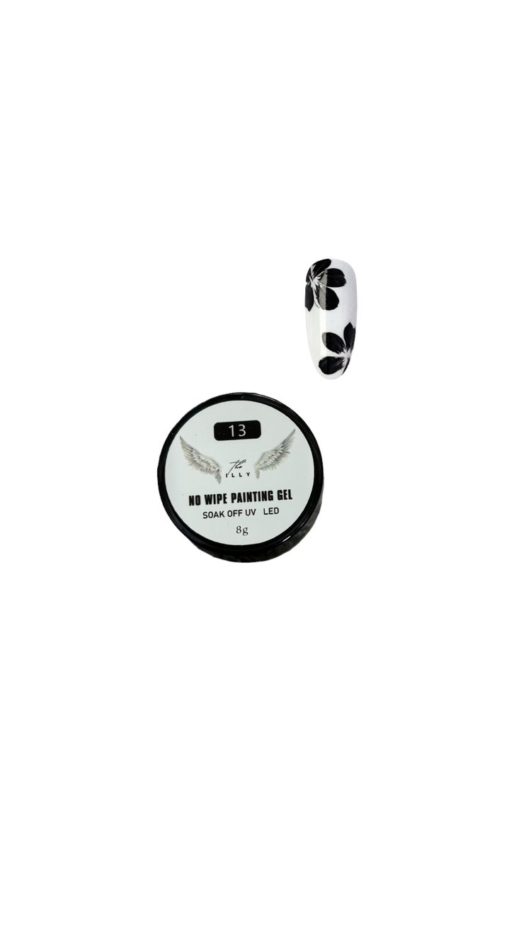 No Wipe & Stamping Painting Gel Black