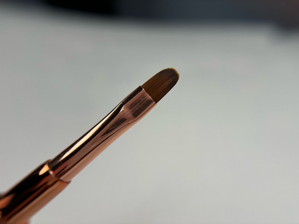 Pensula ovală de cristal Kolinsky #6