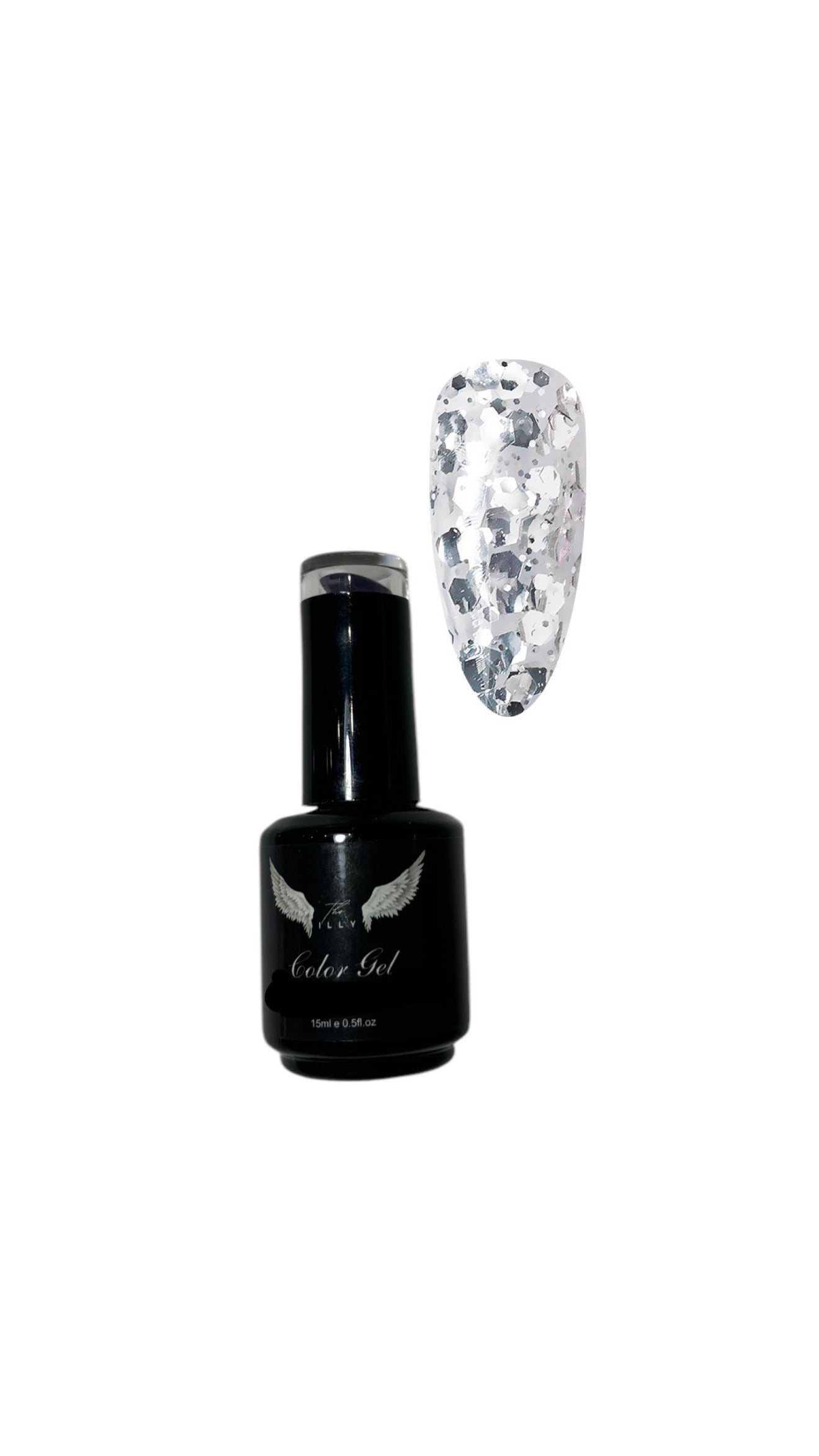 Crystal Silver Flake Gel Polish