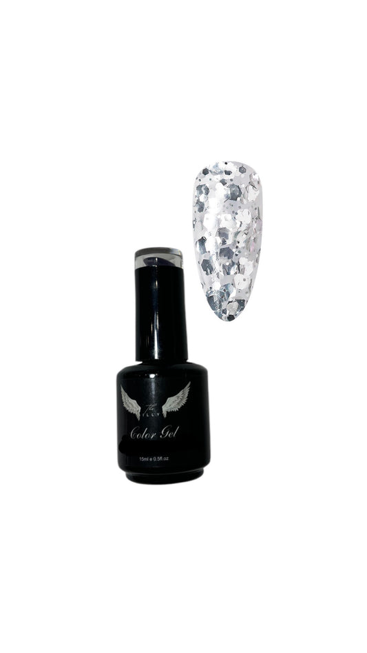 Crystal Silver Flake Gel Polish