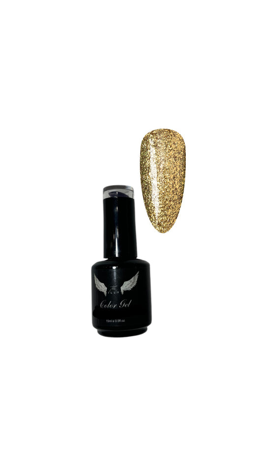 Gold Glitter Gel Polish