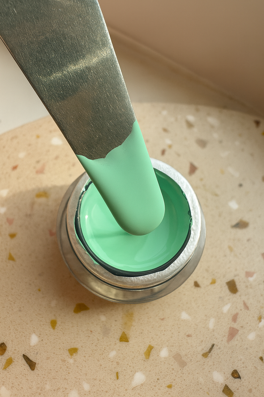 No wipe painting and stamping Light Green