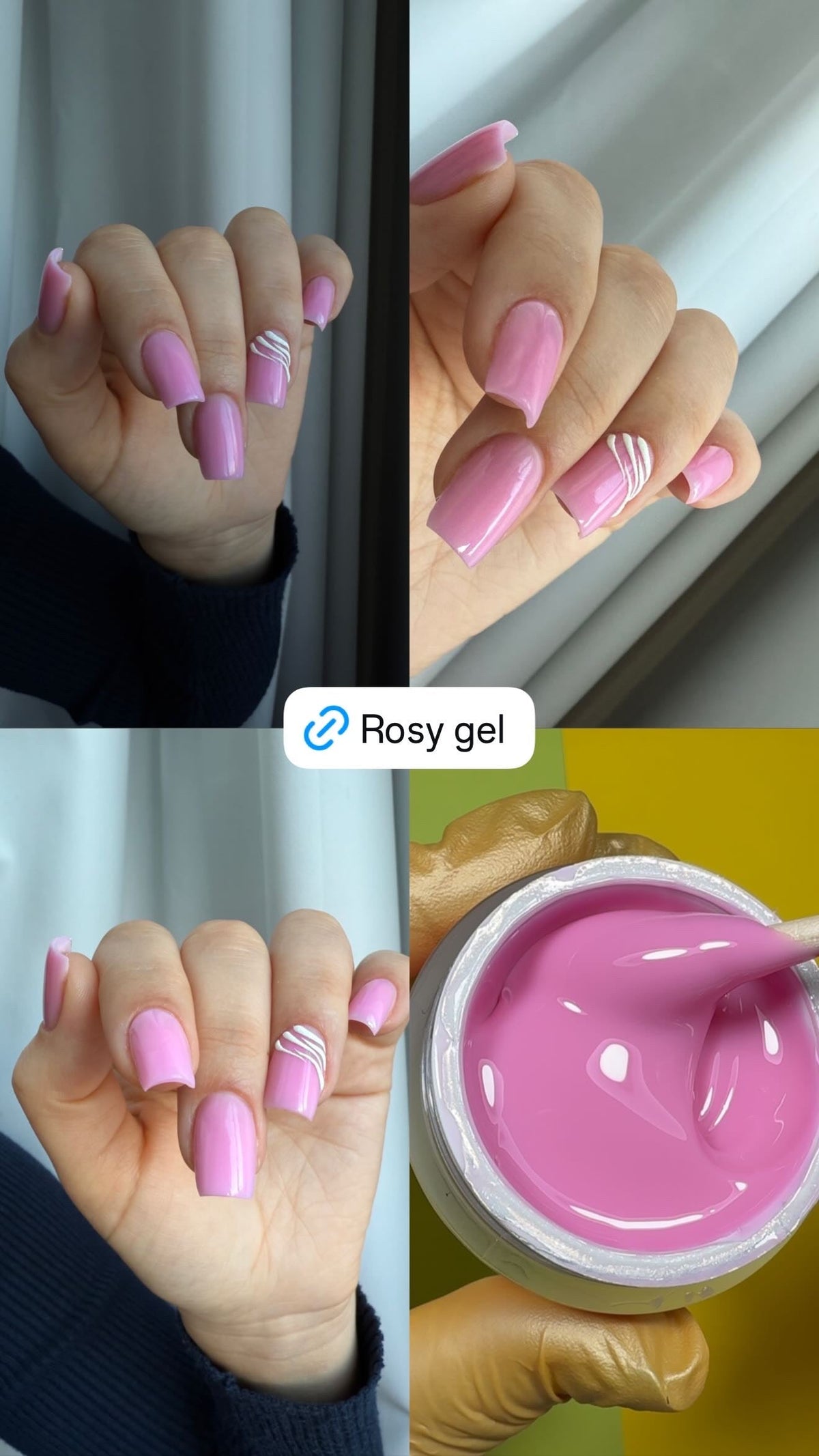 Rosy Self Levelling Builder Gel Hema & TPO Free 15g