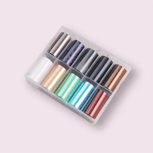 Nail Art Foil Set of 10 No 3