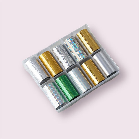 Nail Art Foil Set of 10 No 4
