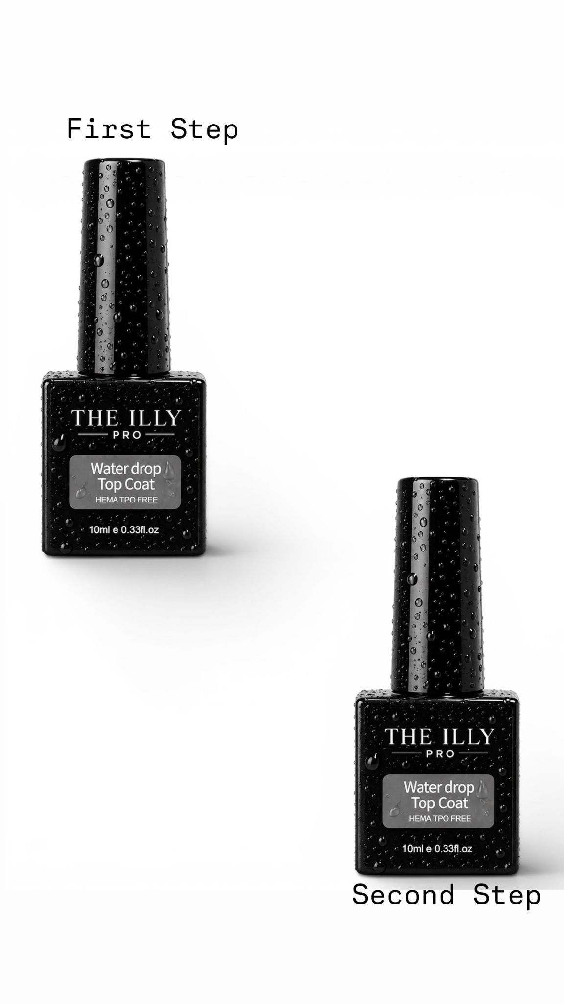 Water Top Coat Set of 2 10ml