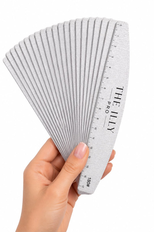 Disposable Half Moon Adhesive Nail File Refill #180 25pcs