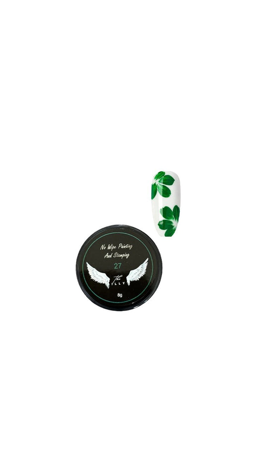 No Wipe painting and stamping Green
