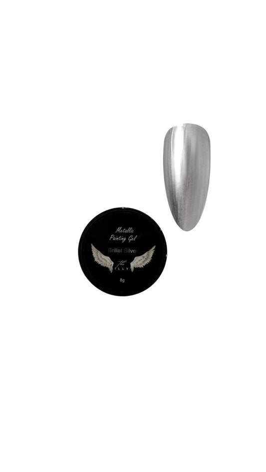 Metallic Silver Painting Gel