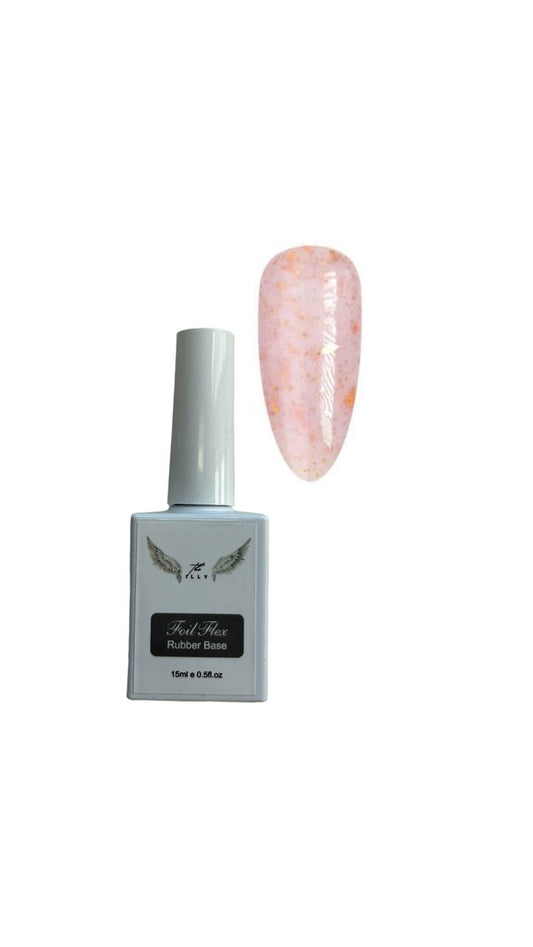 Pink Foil Flake Rubber Base