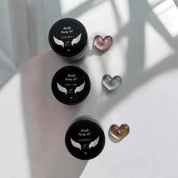 Brilliant Rose Metallic Painting gel